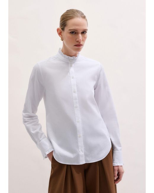 ME+EM Multicolor Impossibly Soft Feminine Shirt
