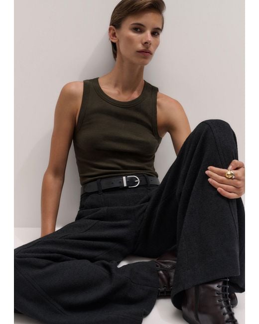 ME+EM Black Ultimate Crew Neck Vest