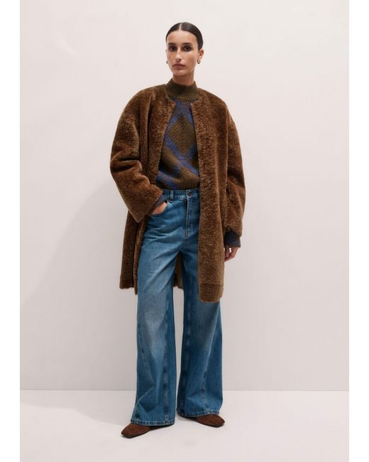 ME+EM Blue Relaxed Straight Insert Jean