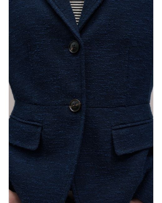 ME+EM Blue Event Ready Corset Jacket