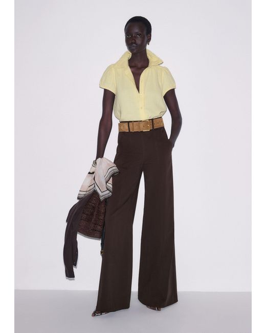 ME+EM Multicolor High Waist Wide-Leg Trouser