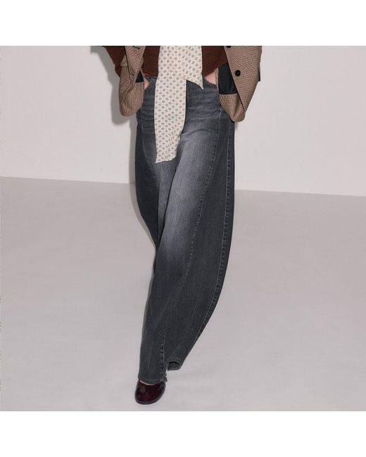 ME+EM Gray Silk Cotton Foulard Print Short Sleeve Blouse + Tie