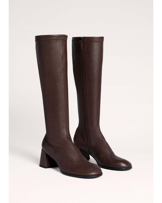 ME+EM Brown Knee-High Stretch Boot