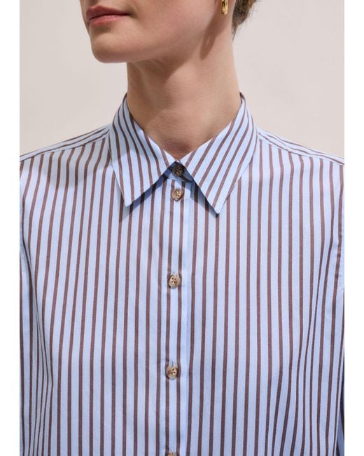 ME+EM Blue Stripe Relaxed Forever Shirt