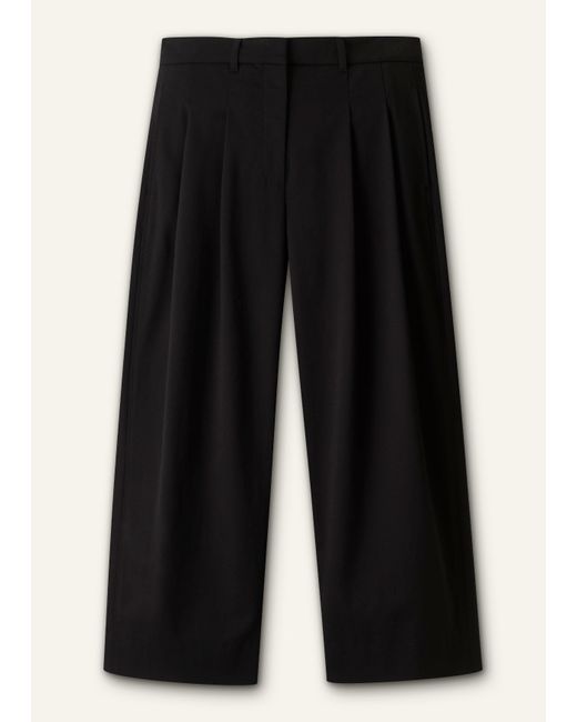 ME+EM White Straight Crop Pant