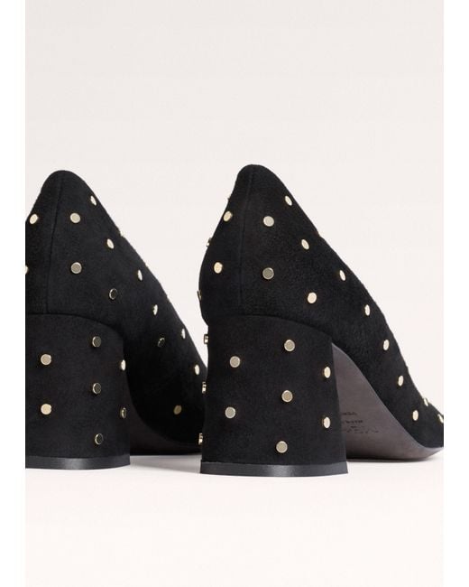 ME+EM Black Stud Block Heel