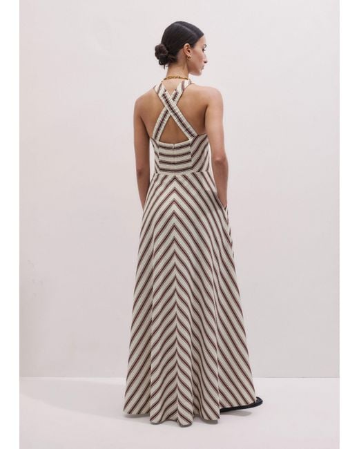 me and em halter neck dress Women's Black Sheer Halterneck Maxi Slip Dress