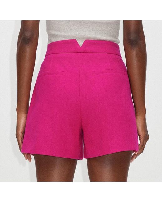 ME+EM Pink Tweed Shorts