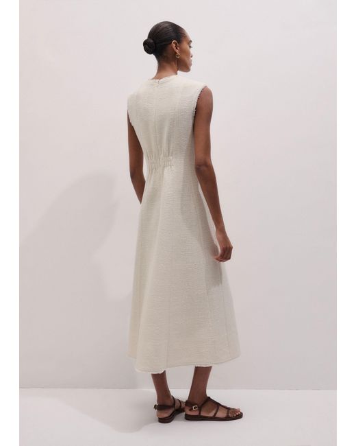 ME+EM Natural Desk-To-Dinner Fit And Flare Maxi Dress