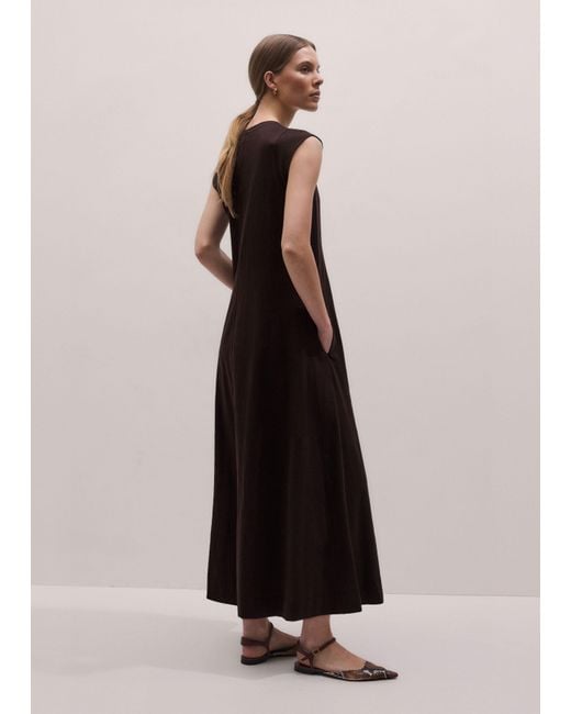 ME+EM White V Neck A Line Maxi Dress