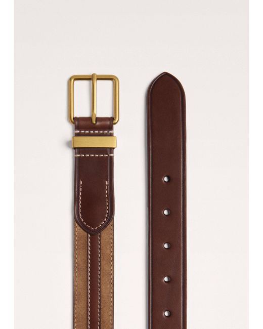 ME+EM Multicolor Stripe Leather Belt