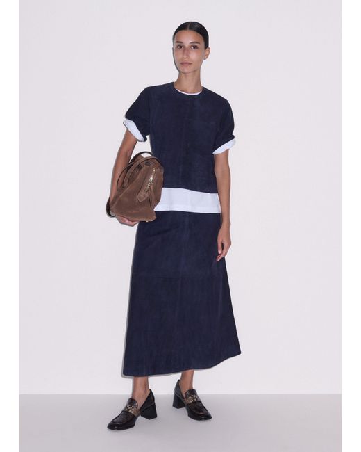 ME+EM Blue Luxe Boxy T-Shirt