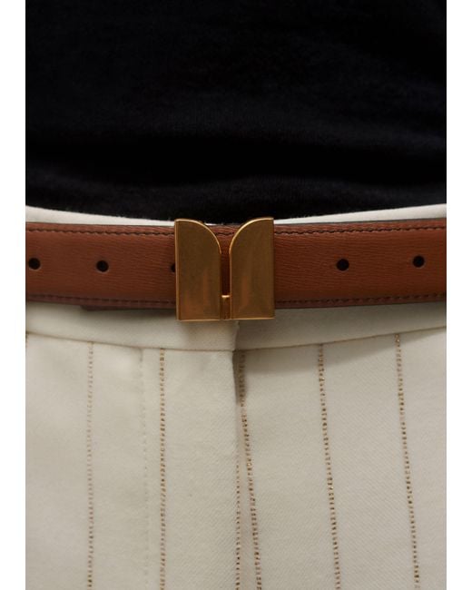 ME+EM Multicolor Logo Pin Buckle Reversible Belt
