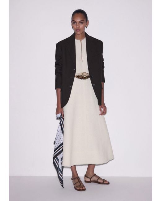 ME+EM Natural Desk-To-Dinner Fit And Flare Maxi Dress
