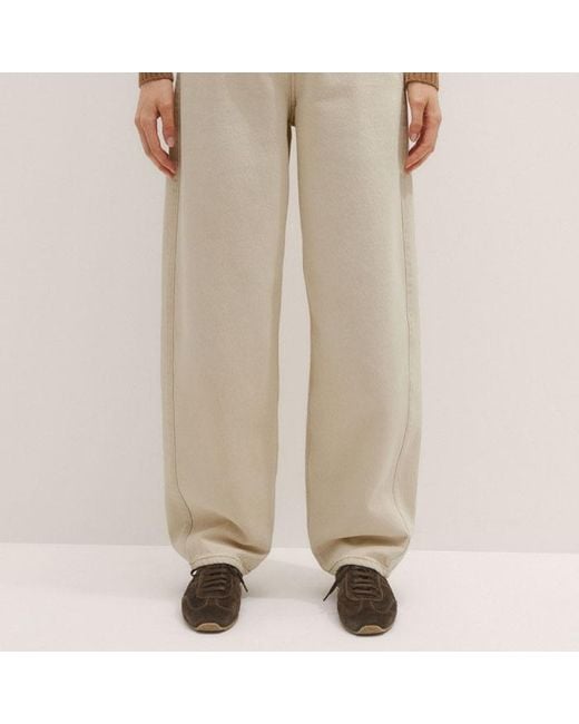 ME+EM Natural Tapered Puddle Jean