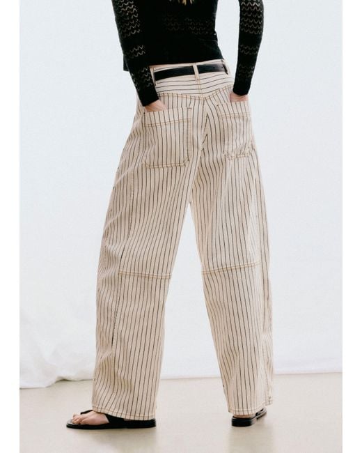 ME+EM White Extreme Tapered Jean