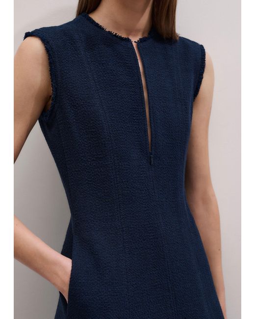 ME+EM Blue Desk-To-Dinner Fit And Flare Maxi Dress