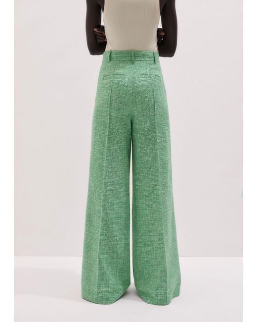 ME+EM Green Wide-Leg Pant