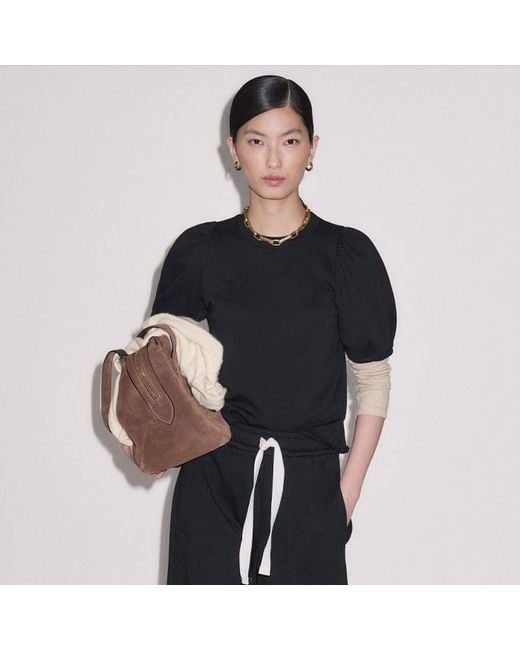 ME+EM Black Drawcord Sweatshirt Wide Leg Trouser