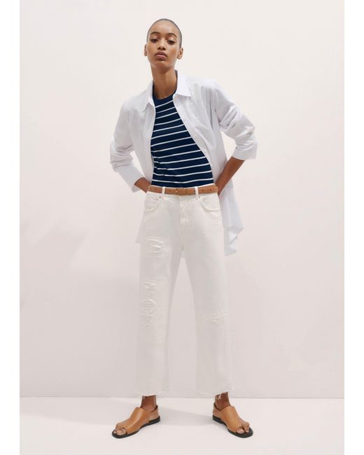 ME+EM Multicolor Authentic Relaxed Rip + Repair Jean