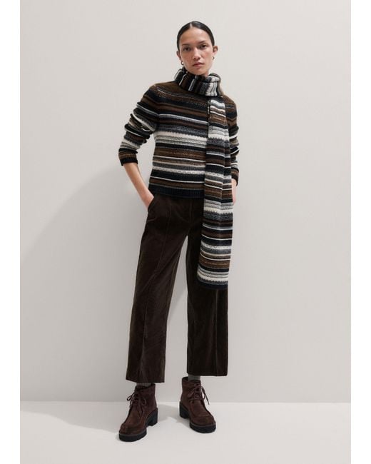 ME+EM Multicolor Textured Stitch Scarf