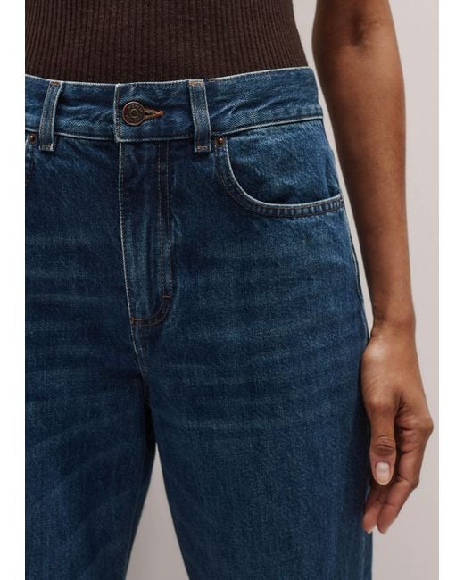ME+EM Blue Full-Length Straight Jean