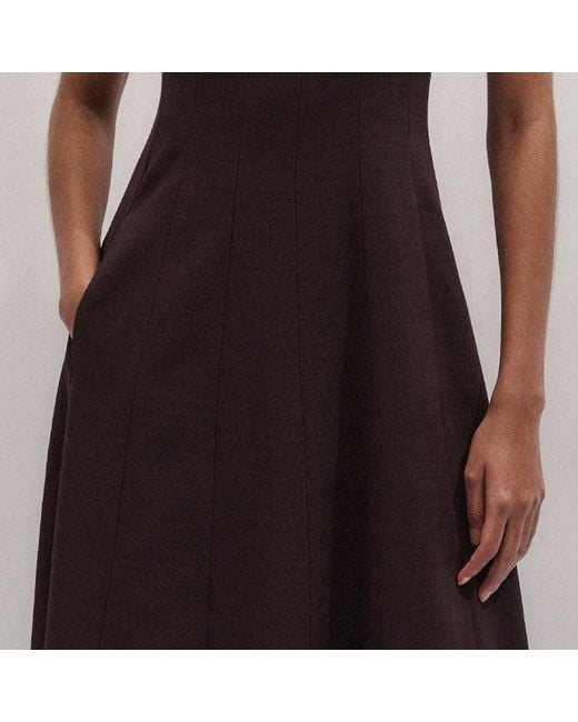 ME+EM Natural Contour Seamed Maxi Dress