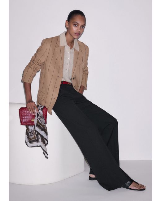 ME+EM Blue The Tailored Leg Elongator Trouser