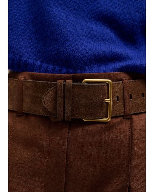 ME+EM Brown 55Mm Wide Waist Belt