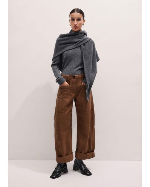ME+EM Multicolor Wide Taper Pant
