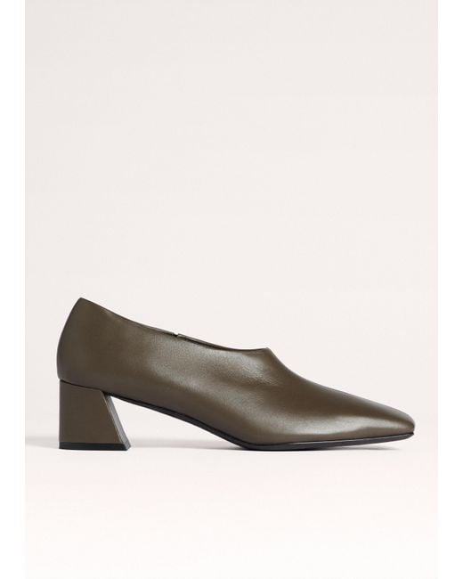 ME+EM Black High Front Block Heel