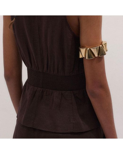 ME+EM Brown Soft Sculpt Vest