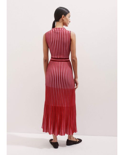 ME+EM Textured Stripe Knit Maxi Dress