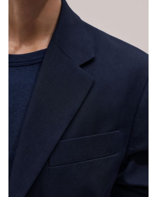 ME+EM Blue Intelligently Oversized Jacket
