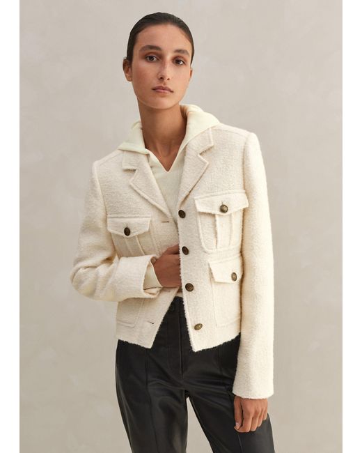 Cream 2025 military coat