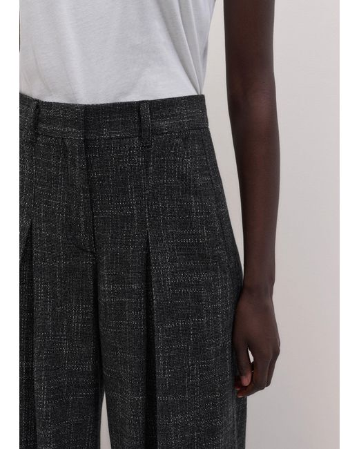 ME+EM Black Very Wide-Leg Pant
