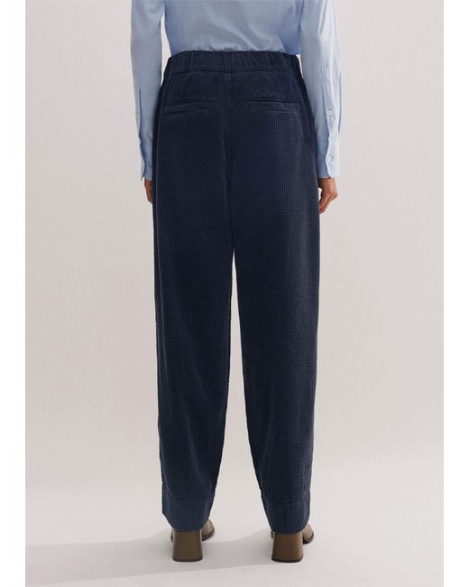 ME+EM Blue Washed Cord Pull-On Pant