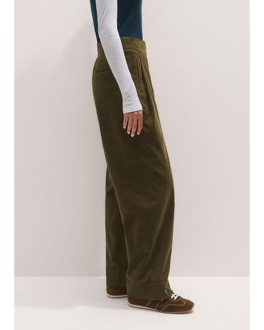 ME+EM Green Clever Cord Trouser
