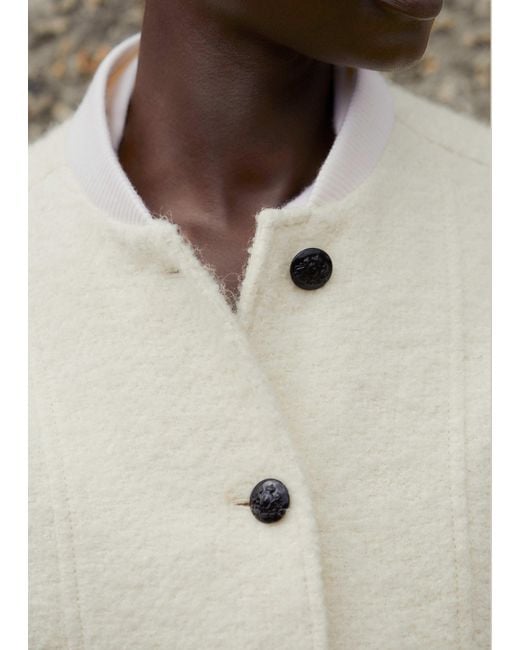 ME+EM Natural Boucle Swing Jacket
