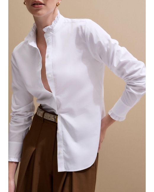 ME+EM Multicolor Impossibly Soft Feminine Shirt