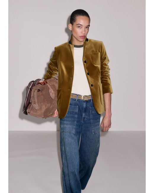 ME+EM Green Patch Pocket Jacket