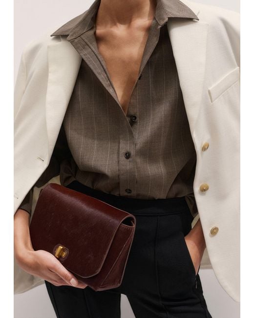 ME+EM Brown 2- Way Crossbody Bag
