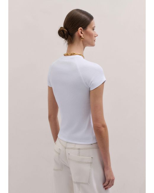 ME+EM White Ultimate Raglan Tee