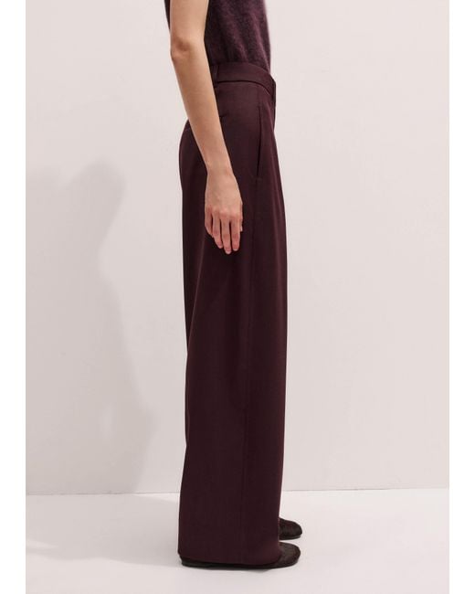 ME+EM Purple Luxe Relaxed Taper Trouser