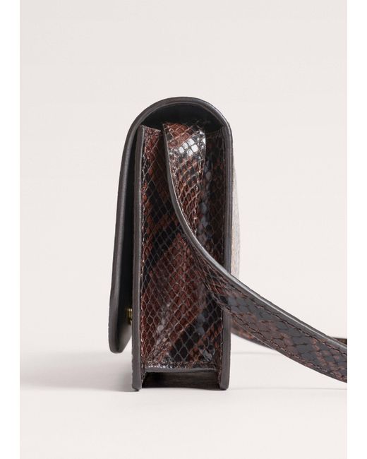 ME+EM Multicolor Snake Embossed Small Clutch+Crossbody Bag