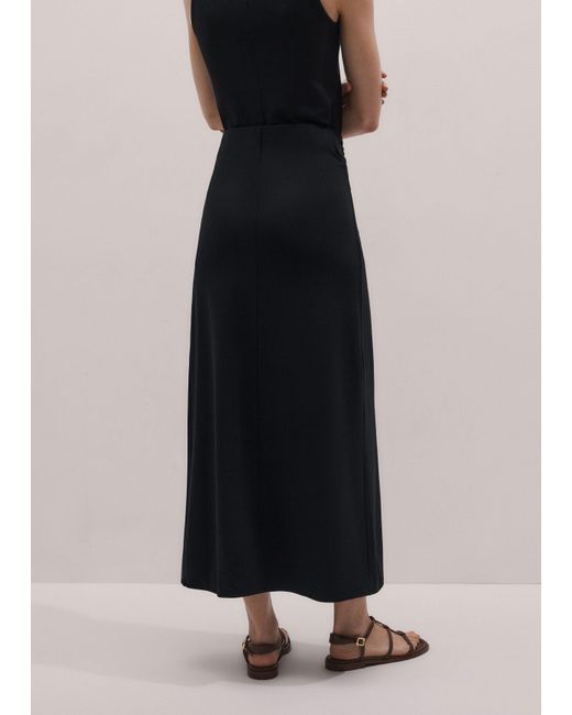 ME+EM Blue Knot Detail Maxi Skirt
