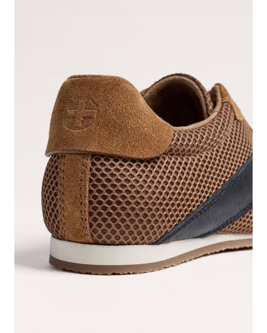 ME+EM Brown Retro Runner Sneaker