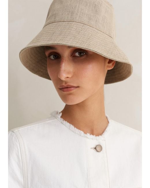 ME+EM Natural Linen Bucket Hat