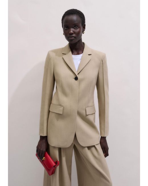 ME+EM Natural High Waist Slim Contour Blazer