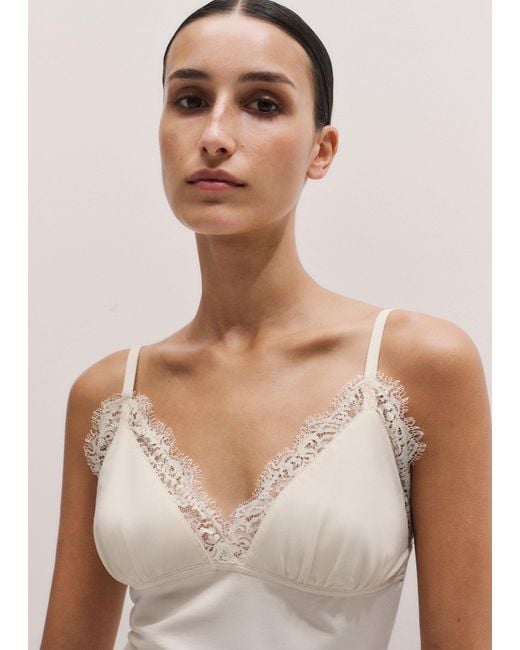 ME+EM Black Lace Trim Cami